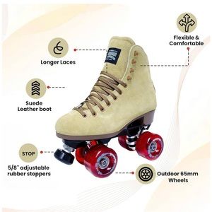 BRAND NEW Sure-Grip indoor/ outdoor Boardwalk roller skates. Size 7